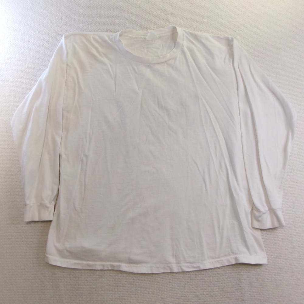 Banana Republic Mens L Long Sleeve T-Shirt White Eagle Graphic 1992 Back Print